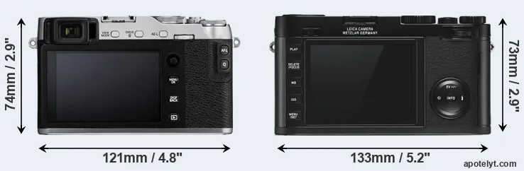 Comparison X-E3 or X Typ 113 rear