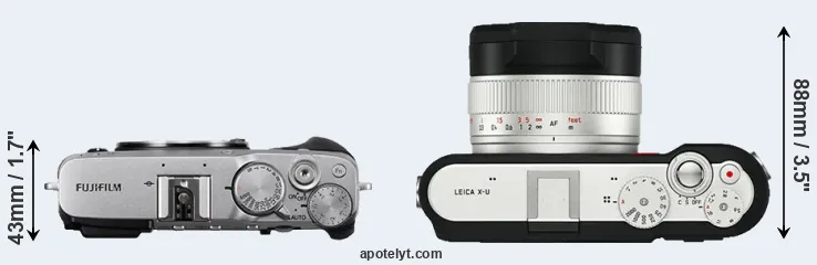 Compare X-E3 versus X-U Typ 113 top