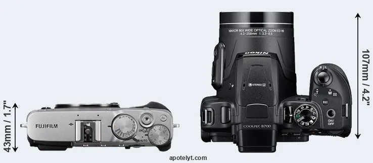 Compare X-E3 versus B700 top