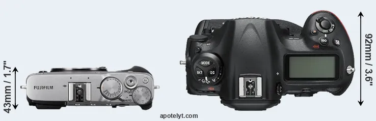 Compare X-E3 versus D5 top