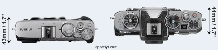 Compare X-E3 versus Z fc top