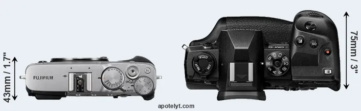 Compare X-E3 versus E-M1X top