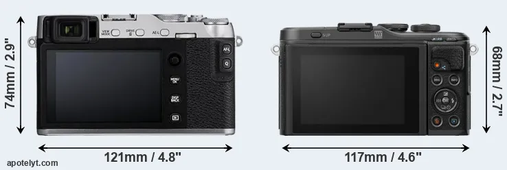 Comparison X-E3 or E-PL10 rear