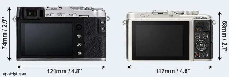 Comparison X-E3 or E-PL9 rear