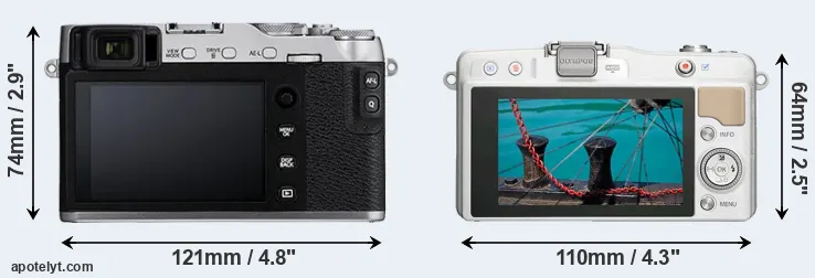 Comparison X-E3 or E-PM2 rear