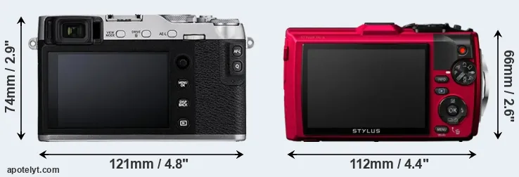 Comparison X-E3 or TG-4 rear