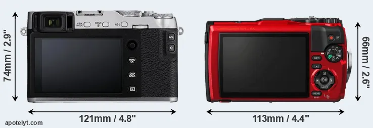 Comparison X-E3 or TG-5 rear