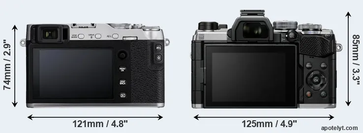 Comparison X-E3 or OM-5 rear