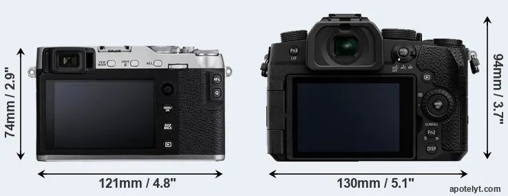 Comparison X-E3 or G90 rear