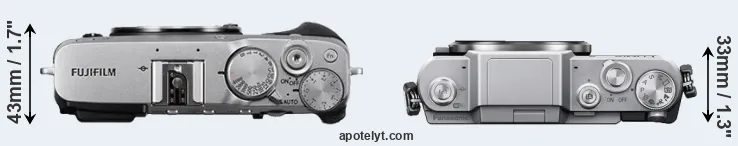 Compare X-E3 versus GF7 top