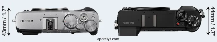 Compare X-E3 versus GX85 top