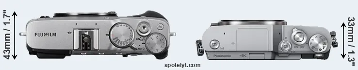 Compare X-E3 versus GX850 top