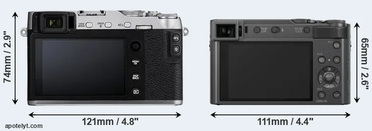 Comparison X-E3 or ZS200 rear