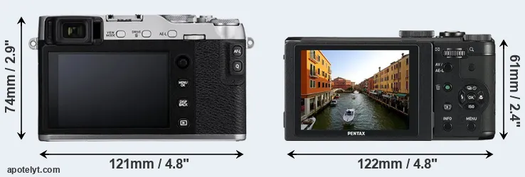 Comparison X-E3 or MX-1 rear