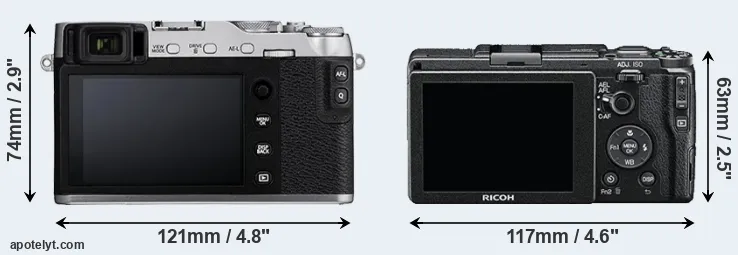 Comparison X-E3 or GR II rear
