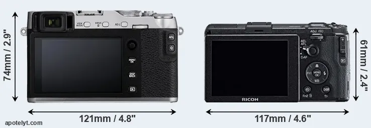 Comparison X-E3 or GR rear