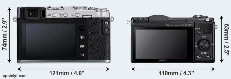 Comparison X-E3 or A5000 rear