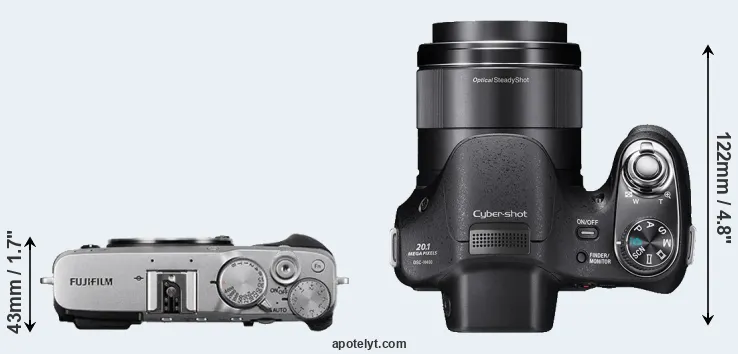 Compare X-E3 versus H400 top