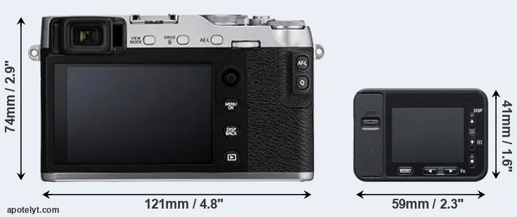 Comparison X-E3 or RX0 rear