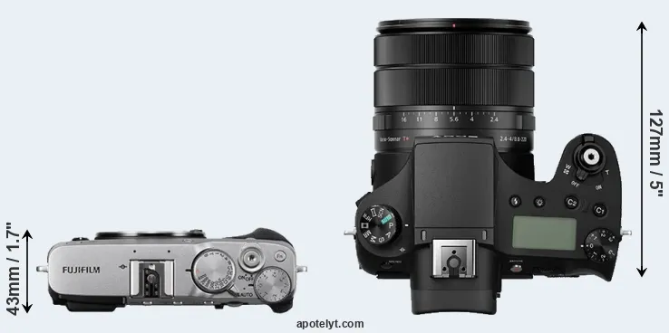Compare X-E3 versus RX10 III top