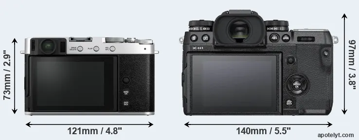 Comparison X-E4 or X-H1 rear