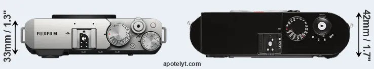 Compare X-E4 versus M Typ 262 top