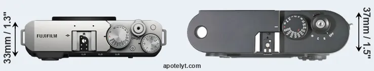 Compare X-E4 versus M8 top
