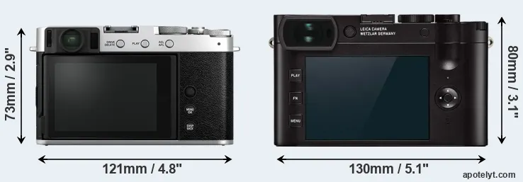 Comparison X-E4 or Q2 rear