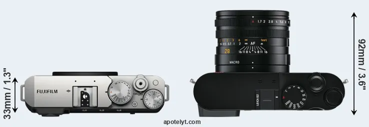 Compare X-E4 versus Q2 top