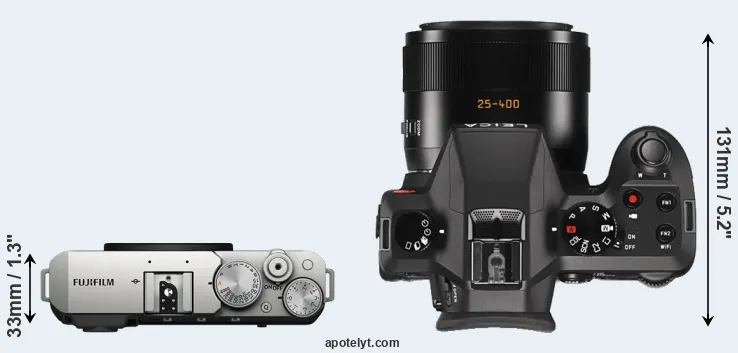 Compare X-E4 versus V-LUX Typ 114 top