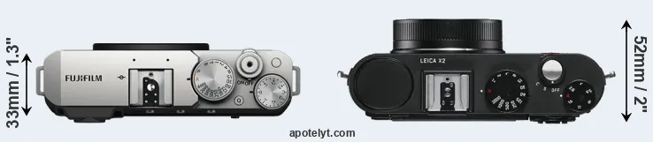 Compare X-E4 versus X2 top