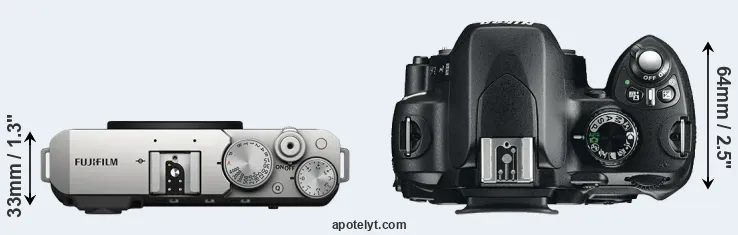 Compare X-E4 versus D60 top