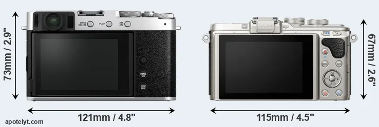 Comparison X-E4 or E-PL8 rear