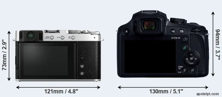 Comparison X-E4 or FZ80D rear
