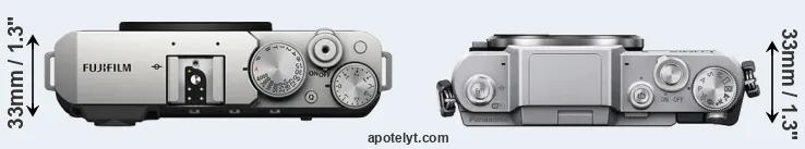 Compare X-E4 versus GF7 top