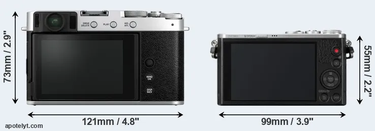 Comparison X-E4 or GM1 rear