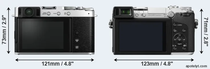 Comparison X-E4 or GX7 rear