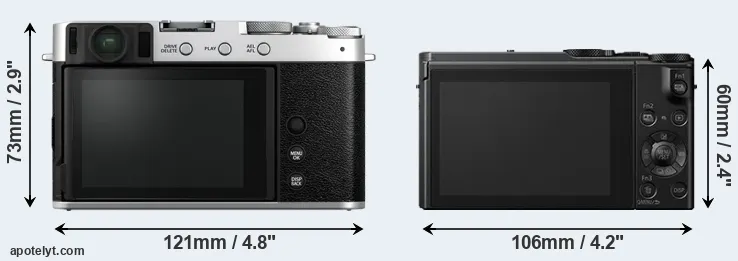 Comparison X-E4 or LX15 rear