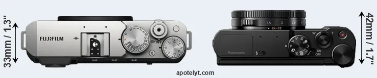 Compare X-E4 versus LX15 top