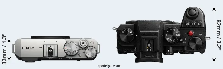 Compare X-E4 versus S5 top