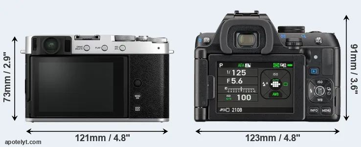 Comparison X-E4 or K-S2 rear