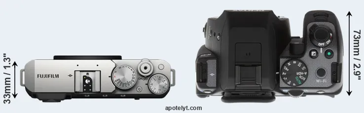 Compare X-E4 versus K-S2 top