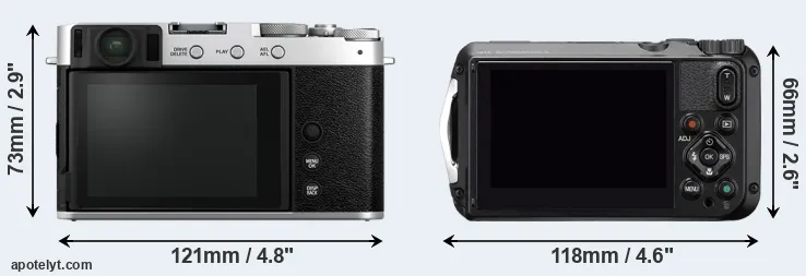 Comparison X-E4 or WG-6 rear