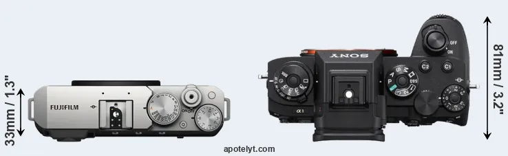 Compare X-E4 versus A1 top