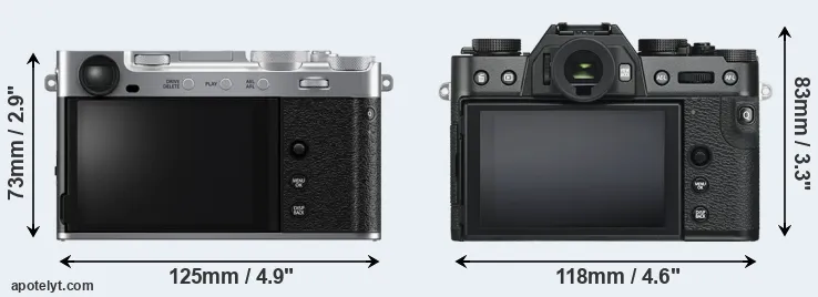 Comparison X-E5 or X-T30 rear
