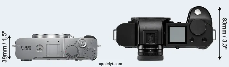 Compare X-E5 versus Leica SL2-S top