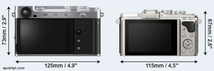 Comparison X-E5 or E-PL8 rear