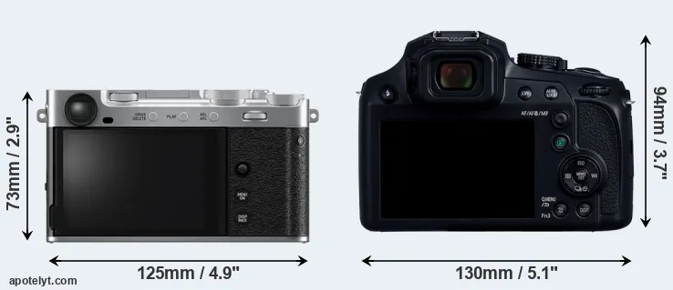 Comparison X-E5 or FZ82D rear