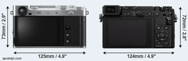 Comparison X-E5 or GX9 rear