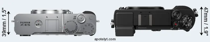 Compare X-E5 versus GX9 top